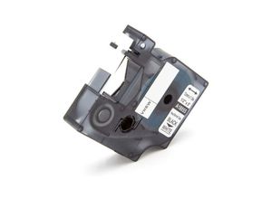 4065705429644 - Schriftband-Kassette Ersatz für Dymo 18055 für Etiketten-Drucker Schwarz auf Weiß Schrumpfschlauch-Kassette 12 mm - Vhbw