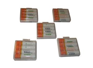 4065705460302 - 20x aaa Micro Akku kompatibel mit Panasonic KX-TG6822 KX-TGE210 KX-TGE220 KX-TGE520 schnurlos Festnetz Telefon (1000mAh 12V NiMH) - Vhbw