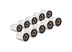 4065705619274 - 10x Thermotransfer-Band kompatibel mit Valentin Vario Solo Drucker Etikettendrucker - Thermoband Wischfest 90 mm x 300 m Schwarz - Vhbw