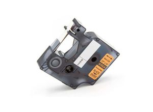 4065705619458 - Schriftband-Kassette Ersatz für Dymo 18434 für Etiketten-Drucker 9mm Schwarz auf Orange Vinyl - Vhbw 4065705619458 - Schriftband-Kassette Ersatz für Dymo 18434 für Etiketten-Drucker 9mm Schwarz auf Orange Vinyl - Vhbw