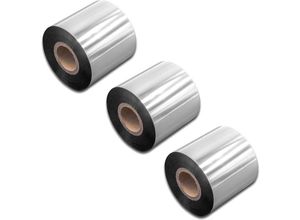 4065705629297 - 3x Thermotransfer-Band kompatibel mit tsc TTP-2410M TTP-245 Plus Drucker Etikettendrucker - Thermoband Wischfest 60 mm x 300 m Schwarz - Vhbw
