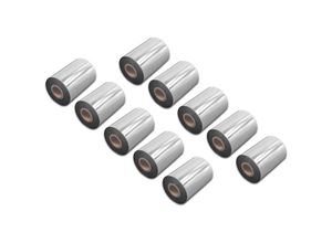 4065705671289 - 10x Thermotransfer-Band kompatibel mit Datamax Honeywell I-4606e Drucker Etikettendrucker Wischfest 90 mm x 300 m Wachs Harz Schwarz - Vhbw