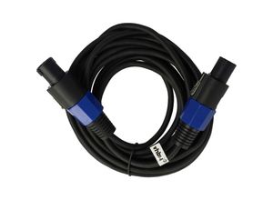 4065705689819 - Vhbw - PA-Verbindungskabel für alle Bassmodule kompatibel mit Speakon-Stecker - Audiokabel 5 m Schwarz