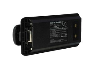 4065705692031 - Akku kompatibel mit Rexon RL328 LIS201 LIS2010 LIS2013 Funkgerät Walkie Talkie (2000 mAh 72 v Li-Ion) + Gürtelclip - Vhbw