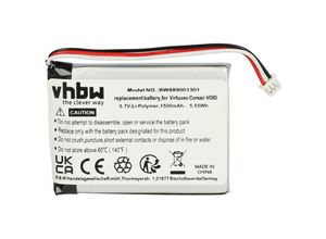 4065705694899 - Vhbw - Akku kompatibel mit Corsair Void pro rgb HS70 HS75 xb HS70 se Void Void pro Wireless Headset Kopfhörer (1500 mAh 37 v Li-Ion)