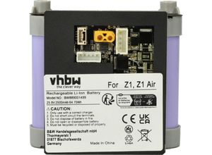 4065705697197 - Vhbw - Akku kompatibel mit Roidmi Z1 Air XCQ15RM XCQ05RM Staubsauger (2500 mAh 259 v Li-Ion)