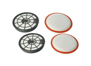 4065705708527 - Vhbw - Filter-Set kompatibel mit Dirt Devil DD2620 DD2620-0 DD2620-1 DD2620-2 DD2620-3 Staubsauger - 4x Filter (Abluft-Filter Motorschutz-Filter)