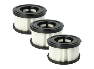 4065705708756 - Filterset 3x Staubsaugerfilter kompatibel mit Dewalt DCV517N 18V dc 515 18V dcv 517 n 18V DCV517N-XJ 18V Staubsauger - hepa Filter Allergiefilter