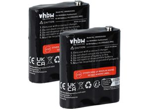 4065705722424 - vhbw 2x Akku kompatibel mit Motorola FV300 EM1020R FV500 FV700 FV600 EM1000R EM1000 FV800 Funkgerät Walkie Talkie (1500 mAh 36 V NiMH)