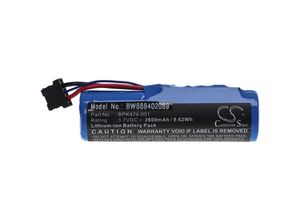 4065705779848 - Akku Ersatz für Verifone BPK474-001-03-B BPK474-001 für Barcodescanner pos (2600mAh 37V Li-Ion) - Vhbw