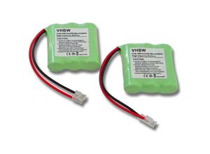 4065705958083 - 2x Akku kompatibel mit Doro 8075 8085 schnurlos Festnetz Telefon (300 mAh 36 v NiMH) - Ersatz für T427 30AAAM3BMX - Vhbw