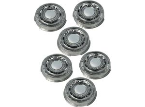 4065705959721 - Vhbw - 6x Ersatz-Scherköpfe kompatibel mit Philips S9781 S9711 S9721 S9731 S9911 S9988 S9xxxx Elektrorasierer Silber