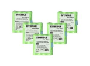 4065705997884 - 5x Akku kompatibel mit Switel WTF732 WTF735 Funkgerät Walkie Talkie (800mAh 48V NiMH) - Extensilo