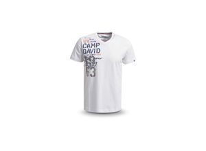 4065741033065 - Camp David T-Shirt RH V neck 1 2 Gr M weiss