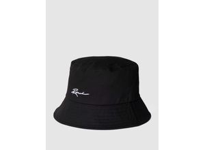 4065807554466 - Bucket Hat aus Baumwolle mit Label-Stitching