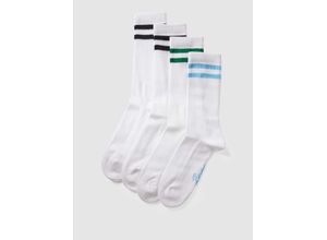 4065807560818 - Socken mit Kontraststreifen im 4er-Pack