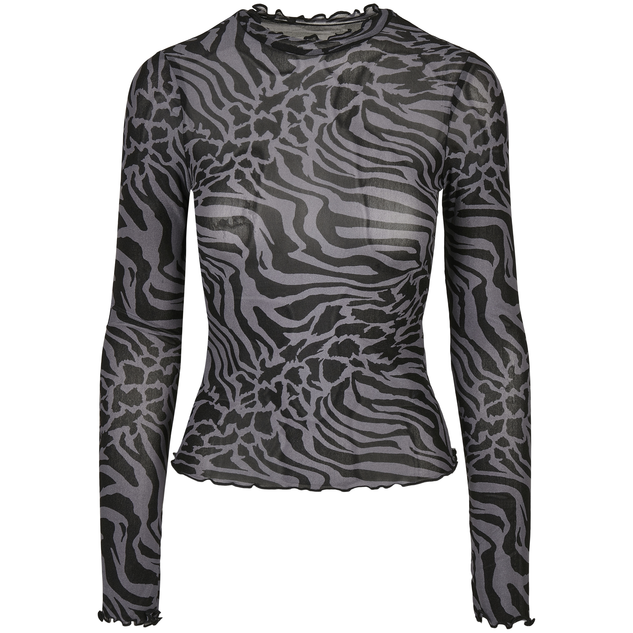 4065812002747 - Langärmeliges Damen-Rollkragen-Top aop mesh