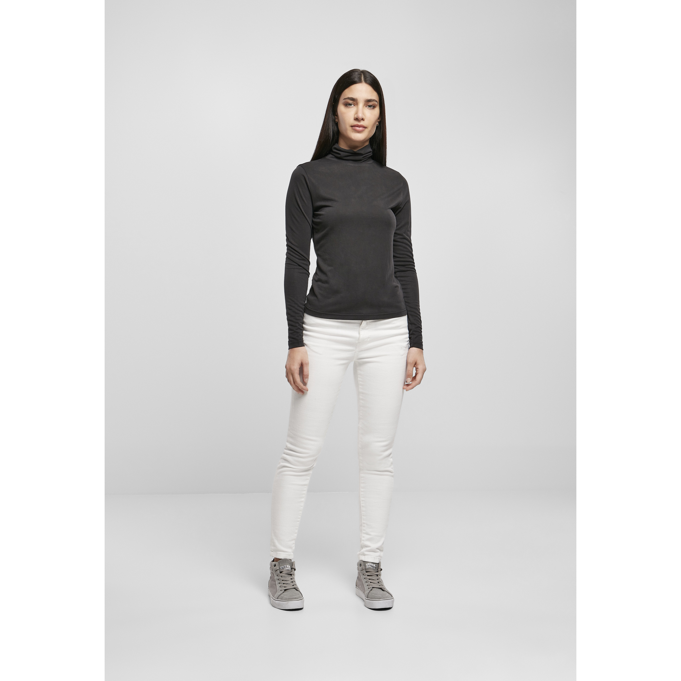 4065812064080 - Rollkragenpullover mit langen Ärmeln Frau Modal