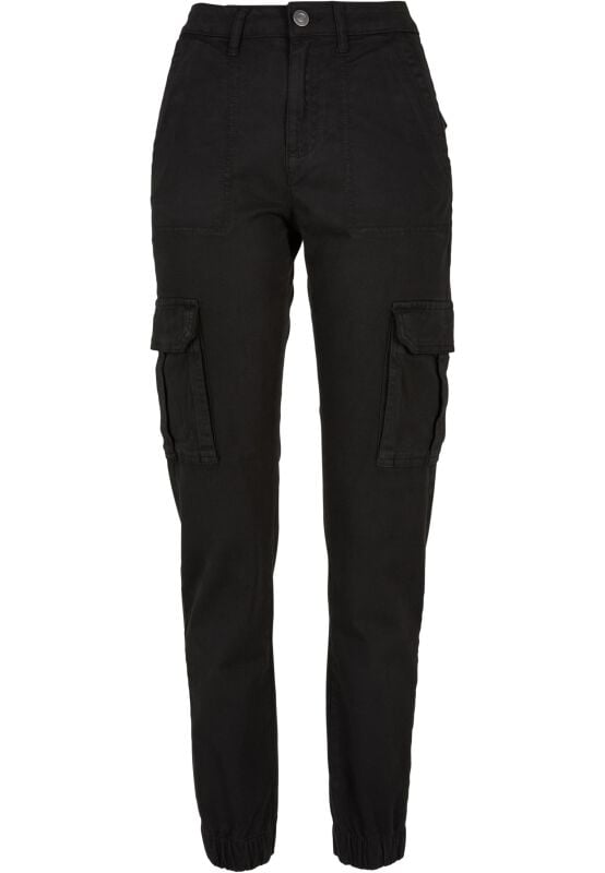 4065812356833 - Ladies Cotton Twill Utility Pants Cargohose schwarz in 27