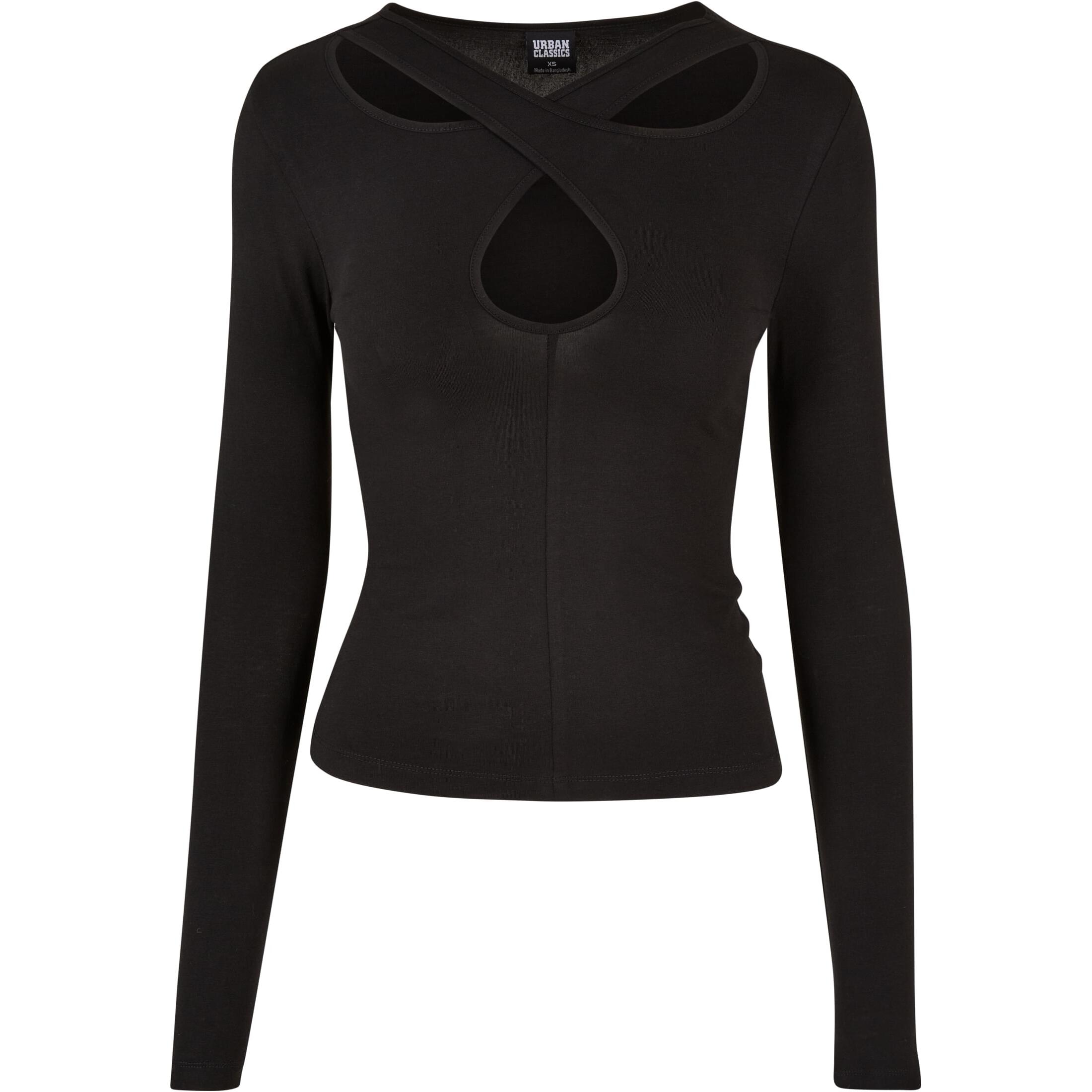 4065812357373 - Langarmshirt Frau Crossed Cut Out