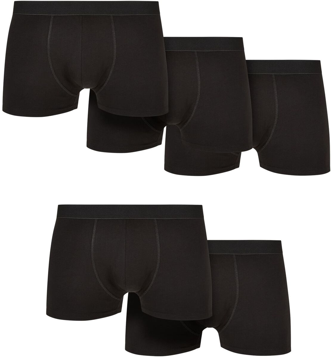 4065812505187 - Solid Organic Cotton Boxer Shorts 5-Pack Boxershort schwarz in L