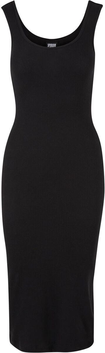 4065812616579 - Ladies Rib Top Dress Langes Kleid schwarz in S