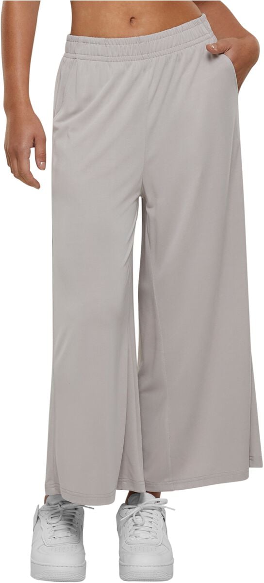 4065812620477 - Ladies Modal Culotte Stoffhose grau in S