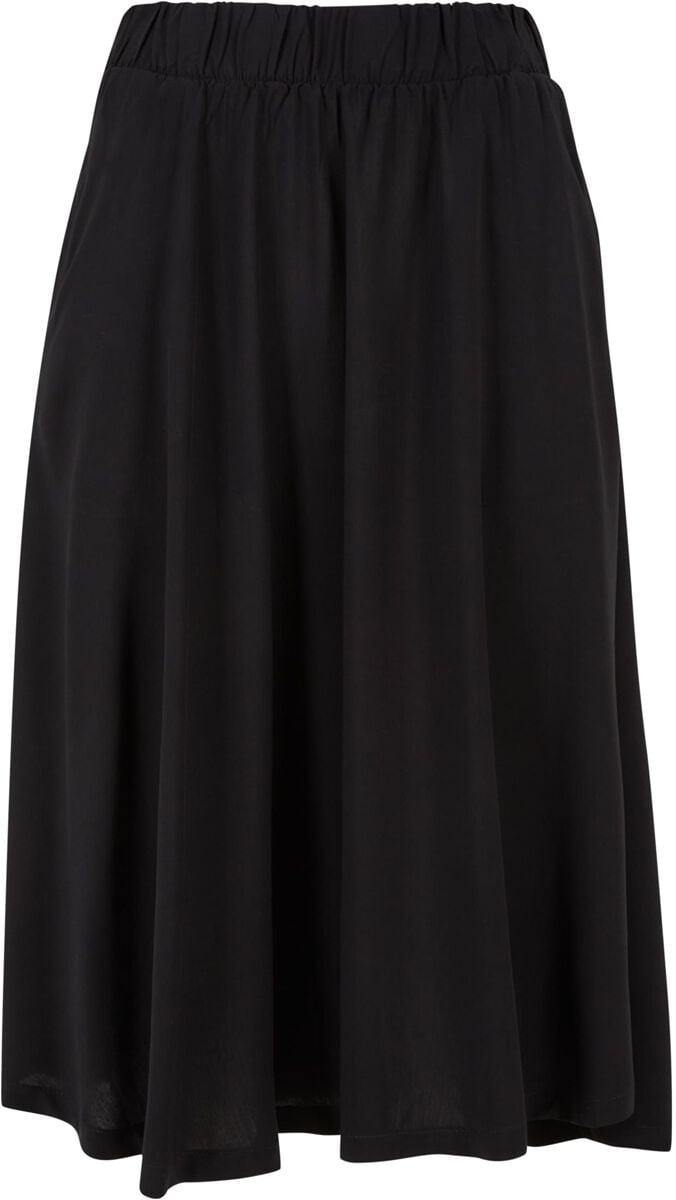 4065812622358 - Ladies Viskose Skirt Mittellanger Rock schwarz in XS