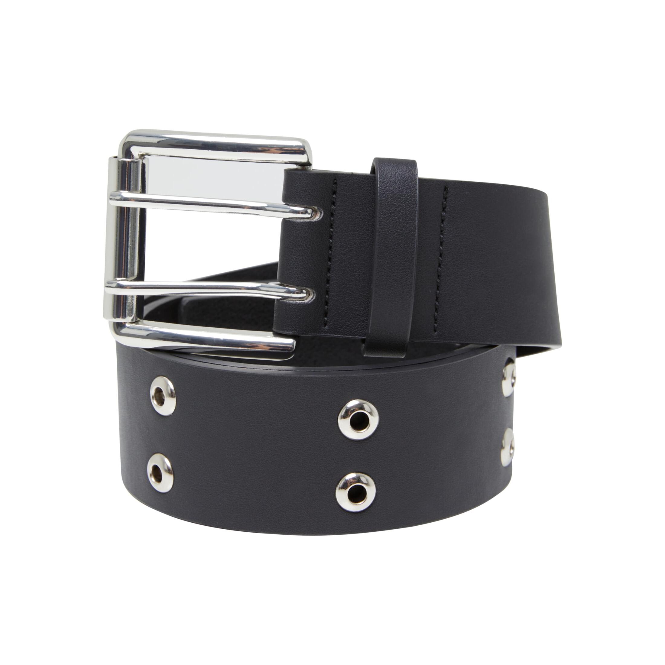 4065812632319 - Double Eyelet PU Belt Gürtel schwarz