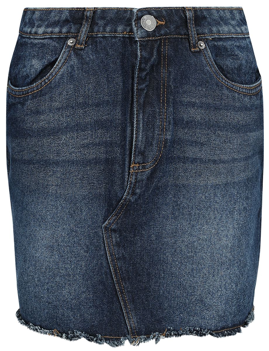 4065812648372 - Ladies Heavy Mini Denim Skirt Kurzer Rock dunkelblau in 27