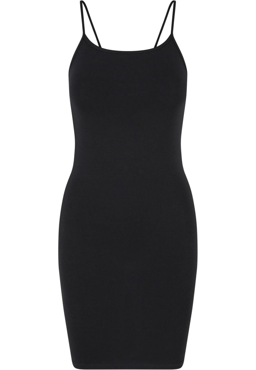 4065812660480 - Ladies Stretch Jersey Slim Dress Kurzes Kleid schwarz in S
