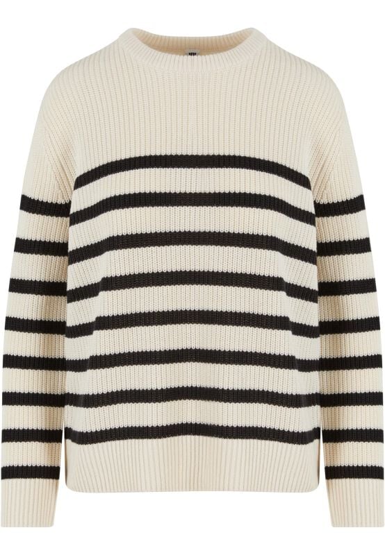 4065812667786 - Ladies Rib Striped Sweater Strickpullover altweiß in S