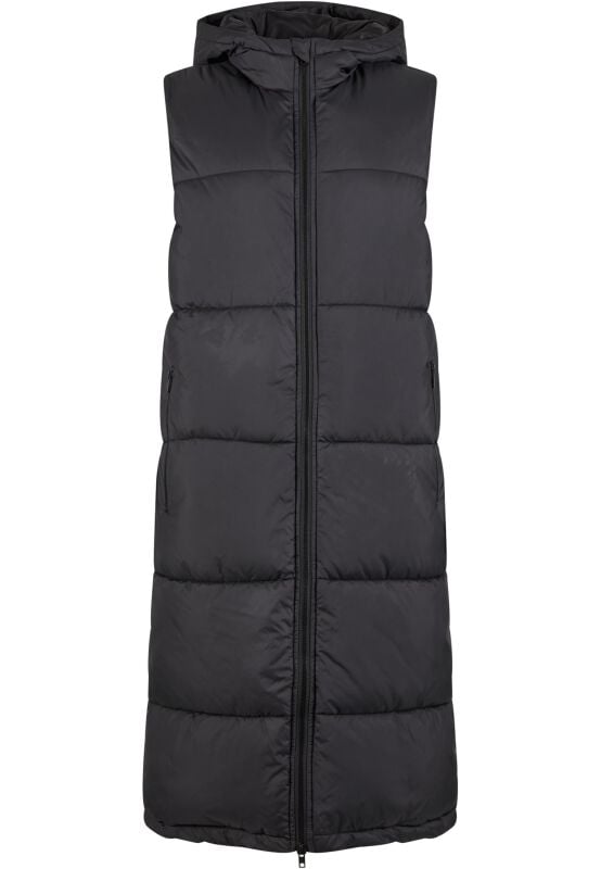 4065812668264 - Damen lange ärmellose Daunenjacke mit Kapuze Urban Classics