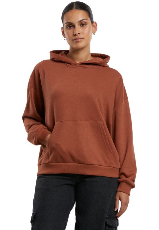 4065812671752 - Ladies Light Terry Oversized Hoody Kapuzenpullover rost in XS