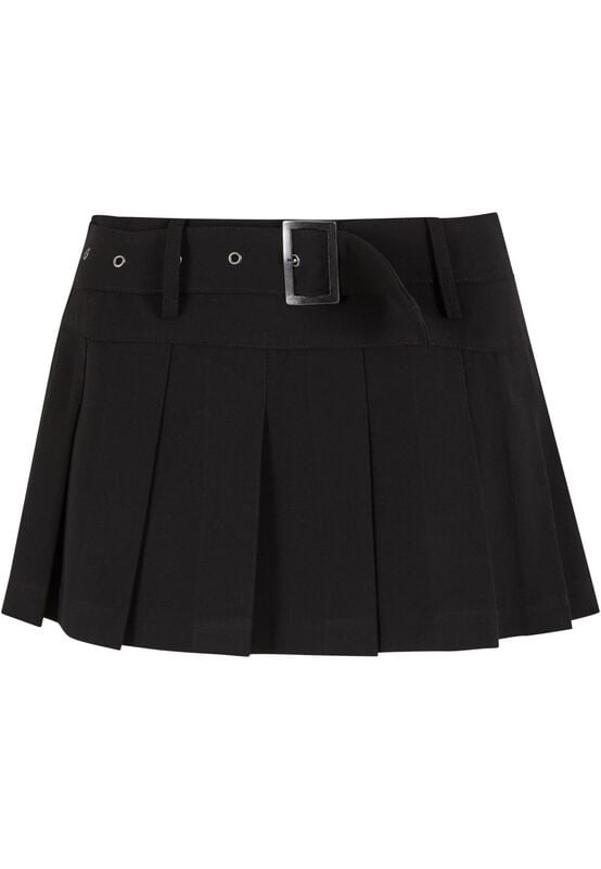 4065812703323 - Ladies Pleated Skirt Kurzer Rock schwarz in S