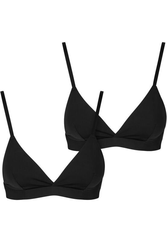 4065812775771 - Ladies Basic Unpadded Bra 2-Pack BH schwarz in S