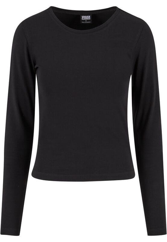 4065812781123 - Ladies Basic Super Slim Longsleeve Langarmshirt schwarz in S