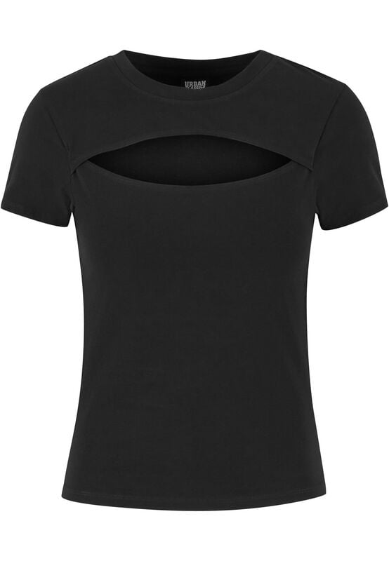 4065812782786 - Ladies Short Cut Out Tee T-Shirt schwarz in XL 4065812782786 - Ladies Short Cut Out Tee T-Shirt schwarz in XL