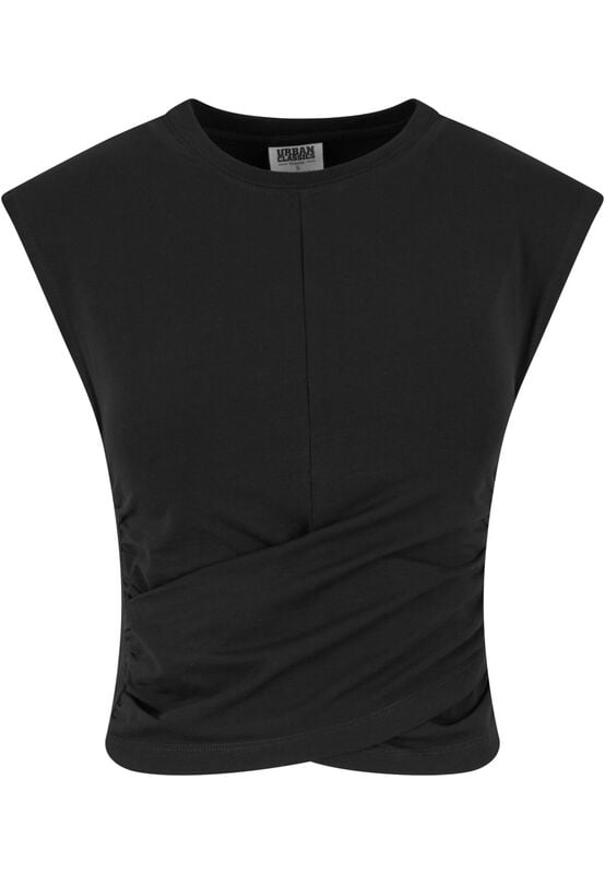 4065812792792 - Ladies Cropped Wrapped Top Top schwarz in M