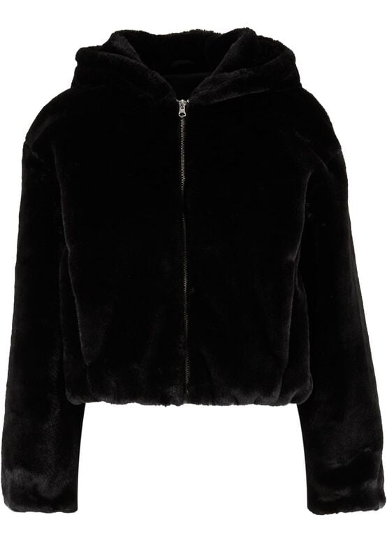 4065812834423 - Fleece mit Kapuze und Reißverschluss Damen Urban Classics