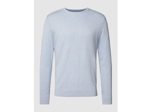 4065869250528 - TOM TAILOR Herren Melierter Strickpullover blau Gr XXL