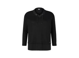 4065869623803 - Große Größen Langarmshirt im Lagenlook mit V-Ausschnitt schwarz Gr48