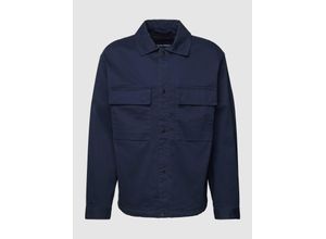 4065869815871 - Relaxed Fit Hemdjacke mit Druckknopfleiste