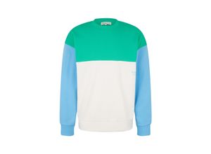 4065869851596 - Sweatshirt Pullover ohne Kapuze mit Color-Block