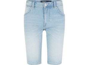 4065869935050 - TOM TAILOR Josh Bermudajeans Slim-Fit Baumwoll-Mix für Herren grau 34