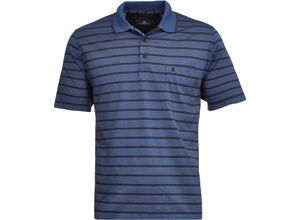 4065872877613 - RAGMAN Poloshirt Logo-Stickerei Knopfleiste für Herren blau XL