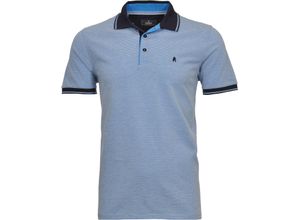 4065872897802 - RAGMAN Poloshirt Logo-Stickerei für Herren blau M