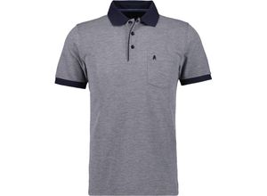 4065872904180 - RAGMAN Poloshirt Baumwolle Logo-Stickerei für Herren grau L