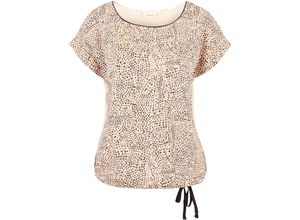 4065928074348 - CARTOON T-Shirt Rundhals für Damen beige 46