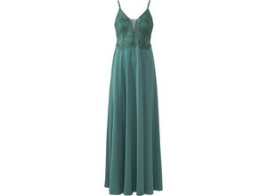 4065929445901 - Abendkleid Spaghettiträger Pailletten für Damen grün 34